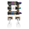 Wall Mounted Wine Rack with Stemware Holder