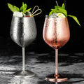 Stainless Steel Wine Glasses for Parties and Cocktails