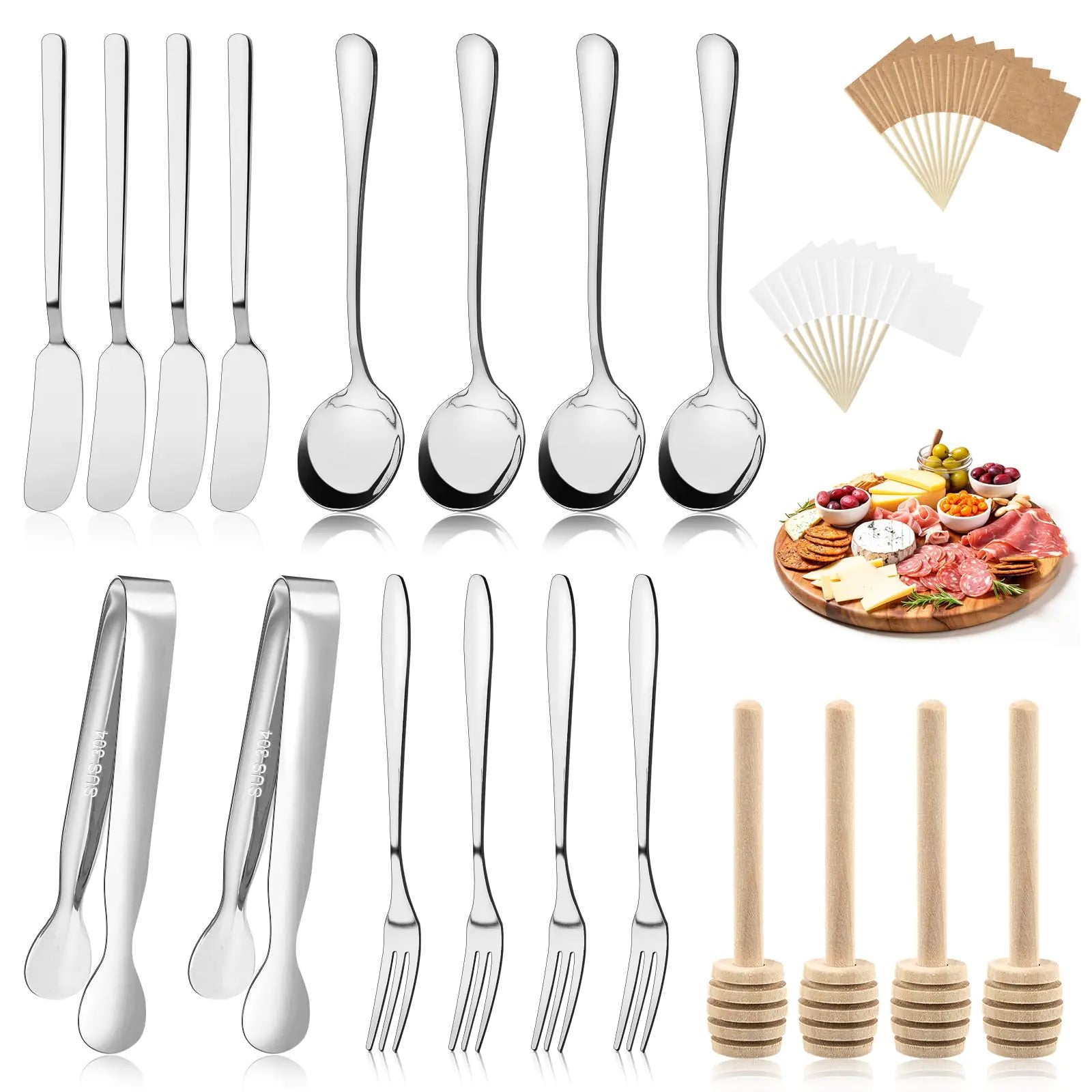 38 Pcs Charcuterie Boards Accessories