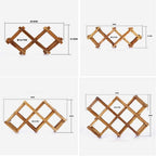 Folding Wine Rack for Red Wine and Grapes