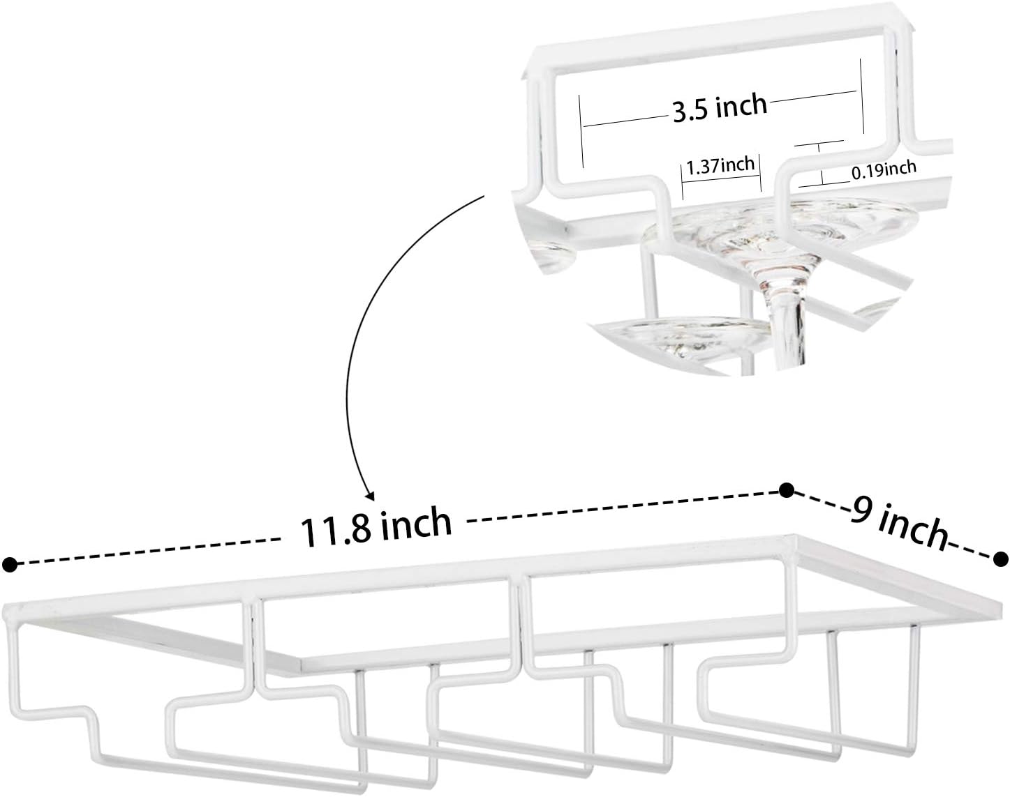 Under Cabinet Wine Glass Rack Holder