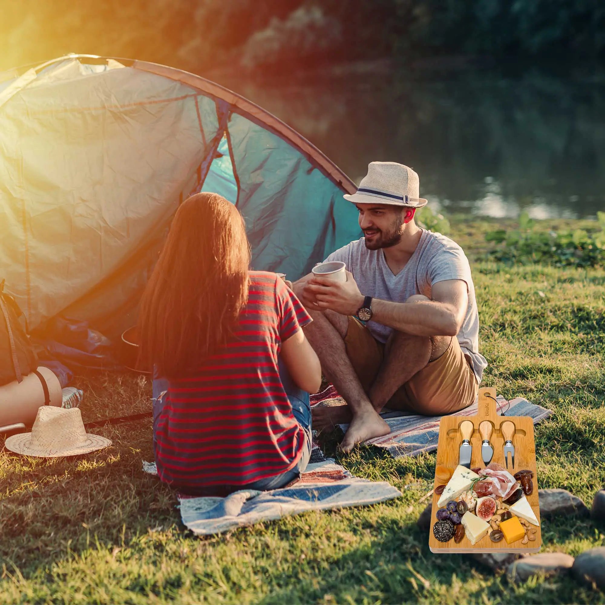 BlauKe Bamboo Cheese Board