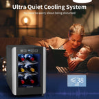 6 Bottle Countertop Wine Rack Cooler Refrigerator