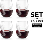 Set of 4 Red Wine Conundrum Glasses