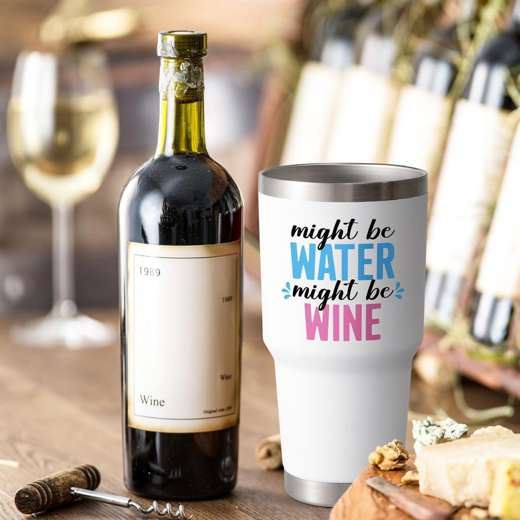 Funny 30oz Insulated Wine Glass Tumbler