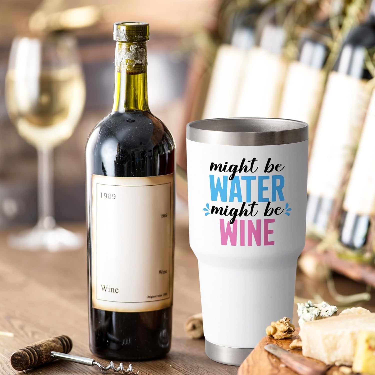 Funny 30oz Insulated Wine Glass Tumbler
