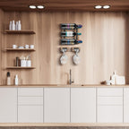 Wall Mounted Wine Rack with Stemware Holder