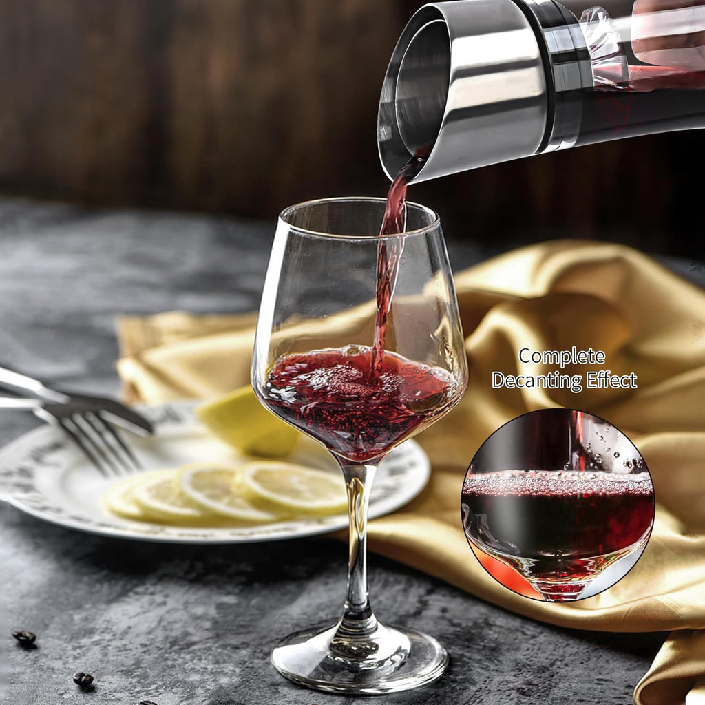 Wine Decanter with Built-in Aerator
