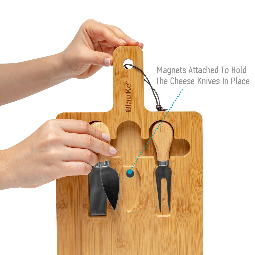 BlauKe Bamboo Cheese Board
