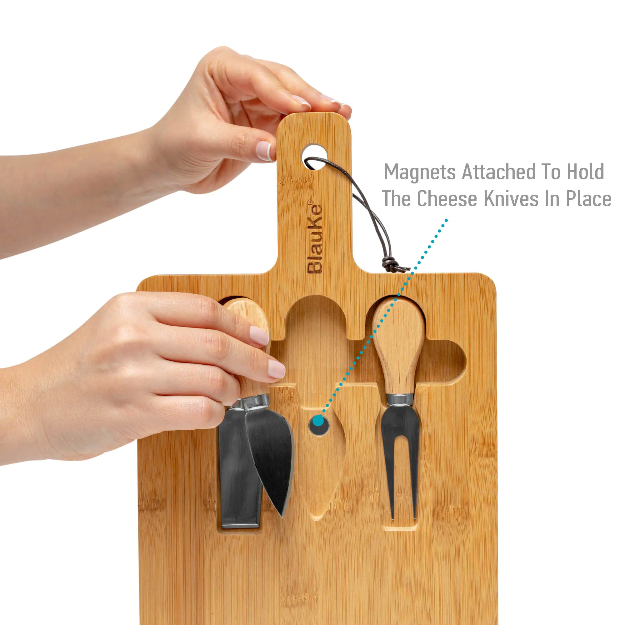 BlauKe Bamboo Cheese Board