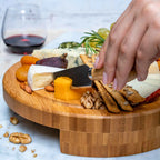 Swiveling Bamboo Cheese Board
