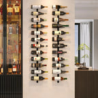 24-Bottle Wall Mounted Wine Rack