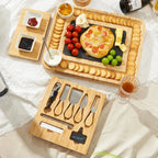 Charcuterie Bamboo Cheese Board Set