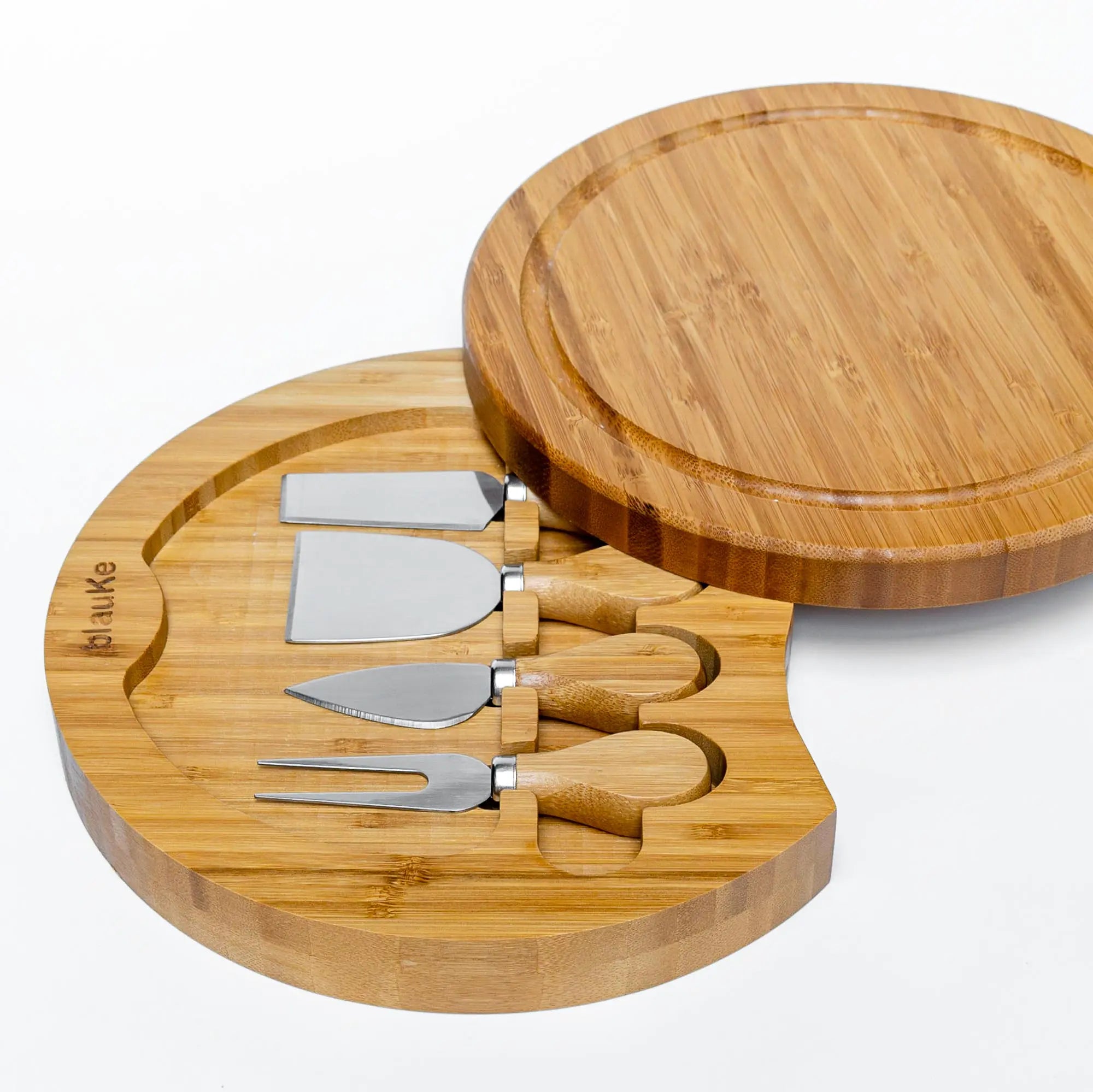 Swiveling Bamboo Cheese Board