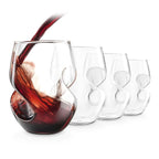 Set of 4 Red Wine Conundrum Glasses