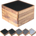 5 Pack Square Wood Coaster