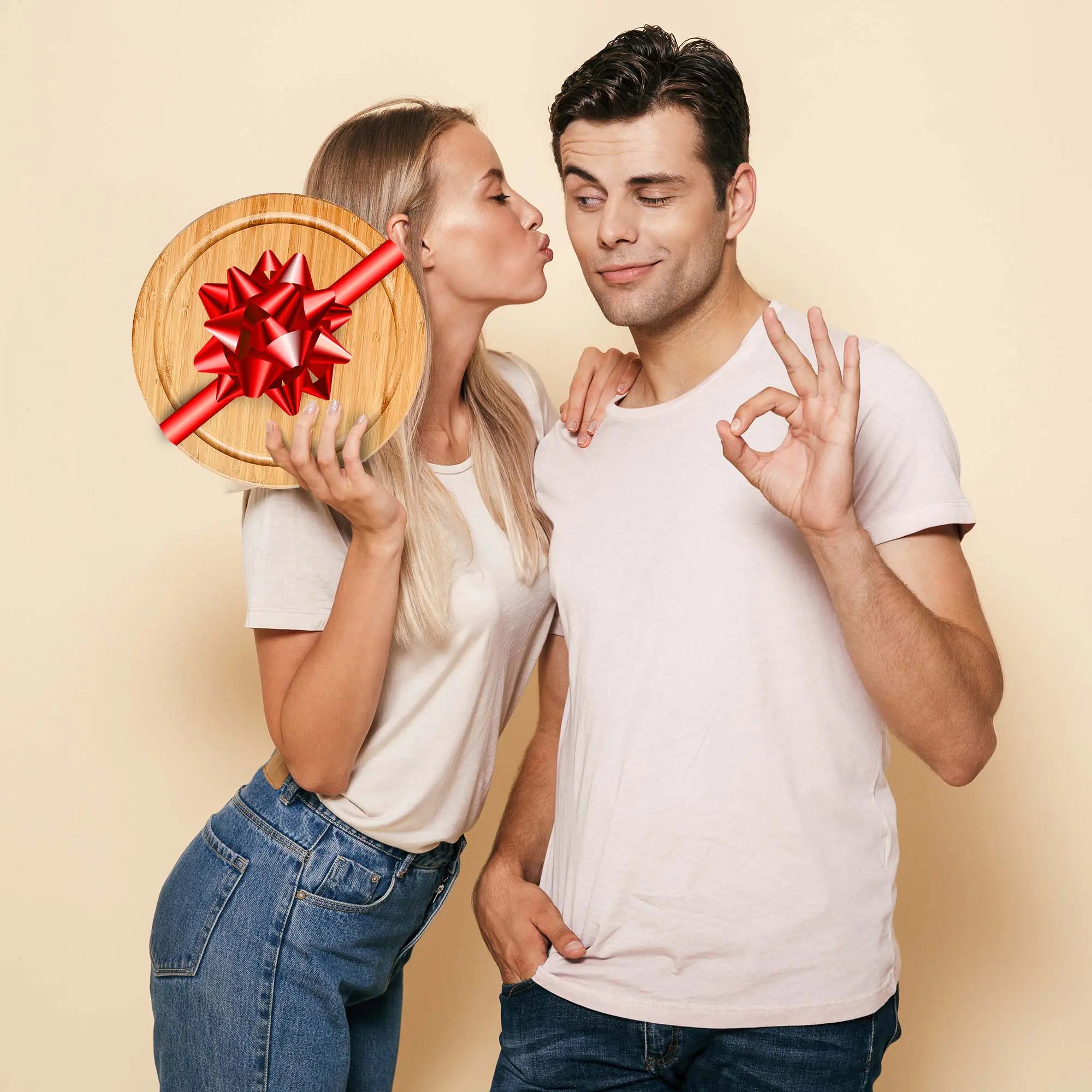 Swiveling Bamboo Cheese Board