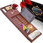 SereneLife Bamboo Bathtub Caddy