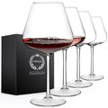 Chouggo Hand-Blown Crystal Wine Glasses – Super Large 28oz Burgundy Set of 4