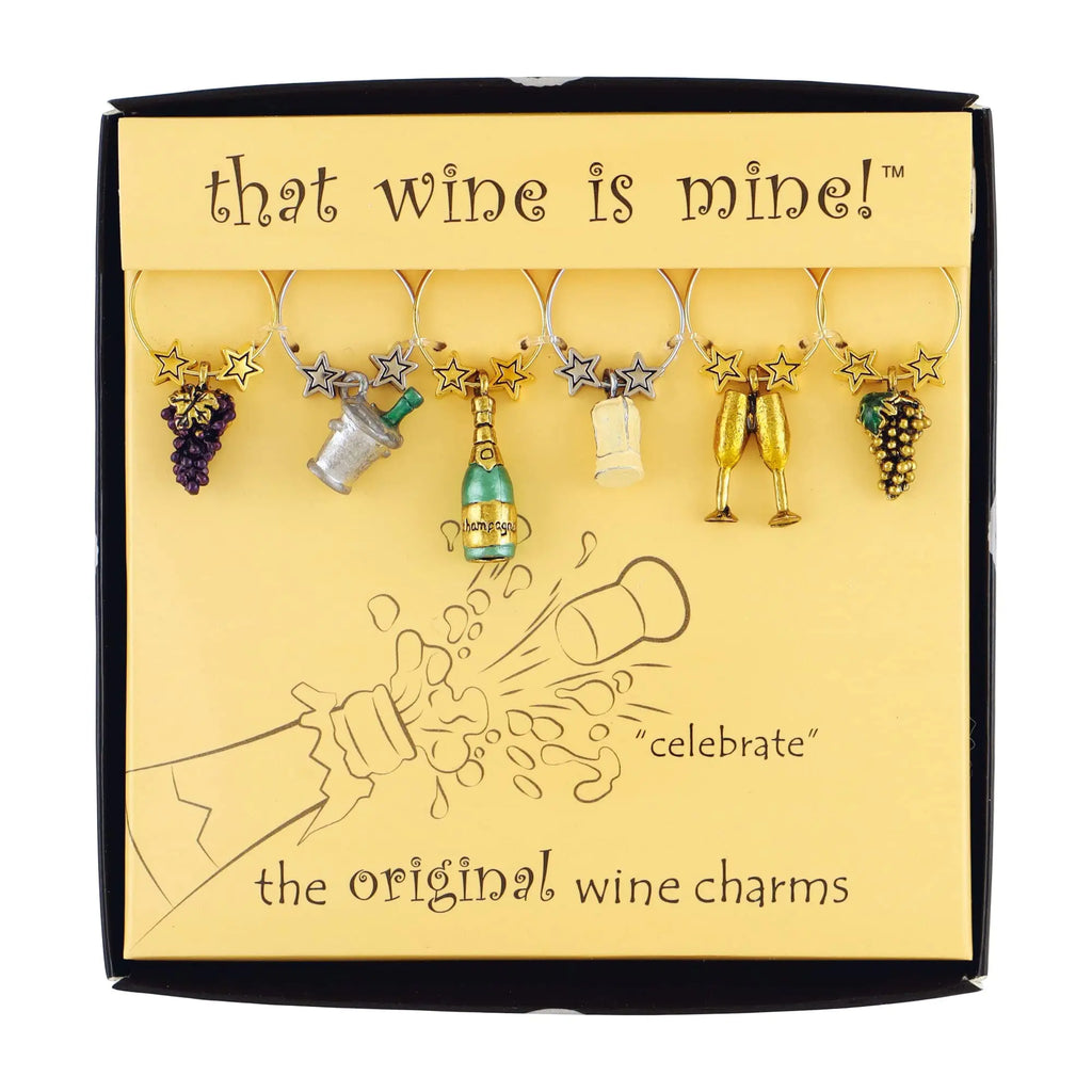 6-Piece Wine Glass Charms