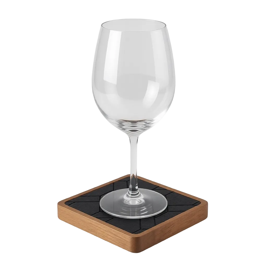 5 Pack Square Wood Coaster