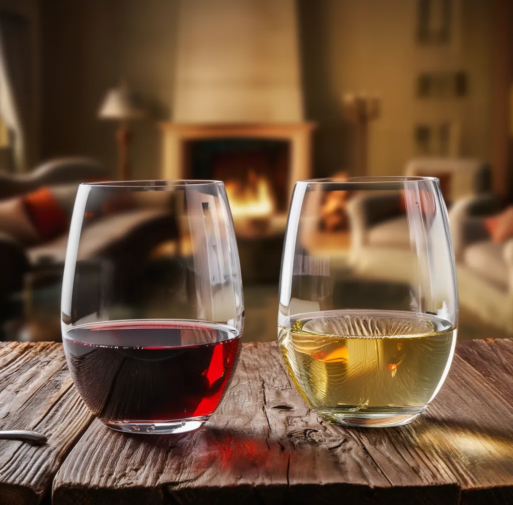 Set of 6 Stemless Wine Glasses