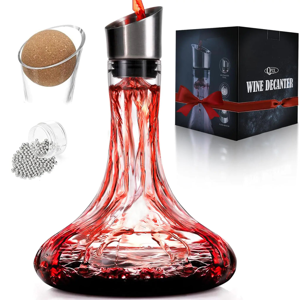 Wine Decanter with Built-in Aerator