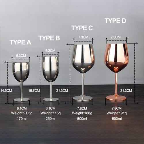 Stainless Steel Wine Glass