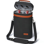 2-Bottle Insulated Wine Carrier Gift Bag