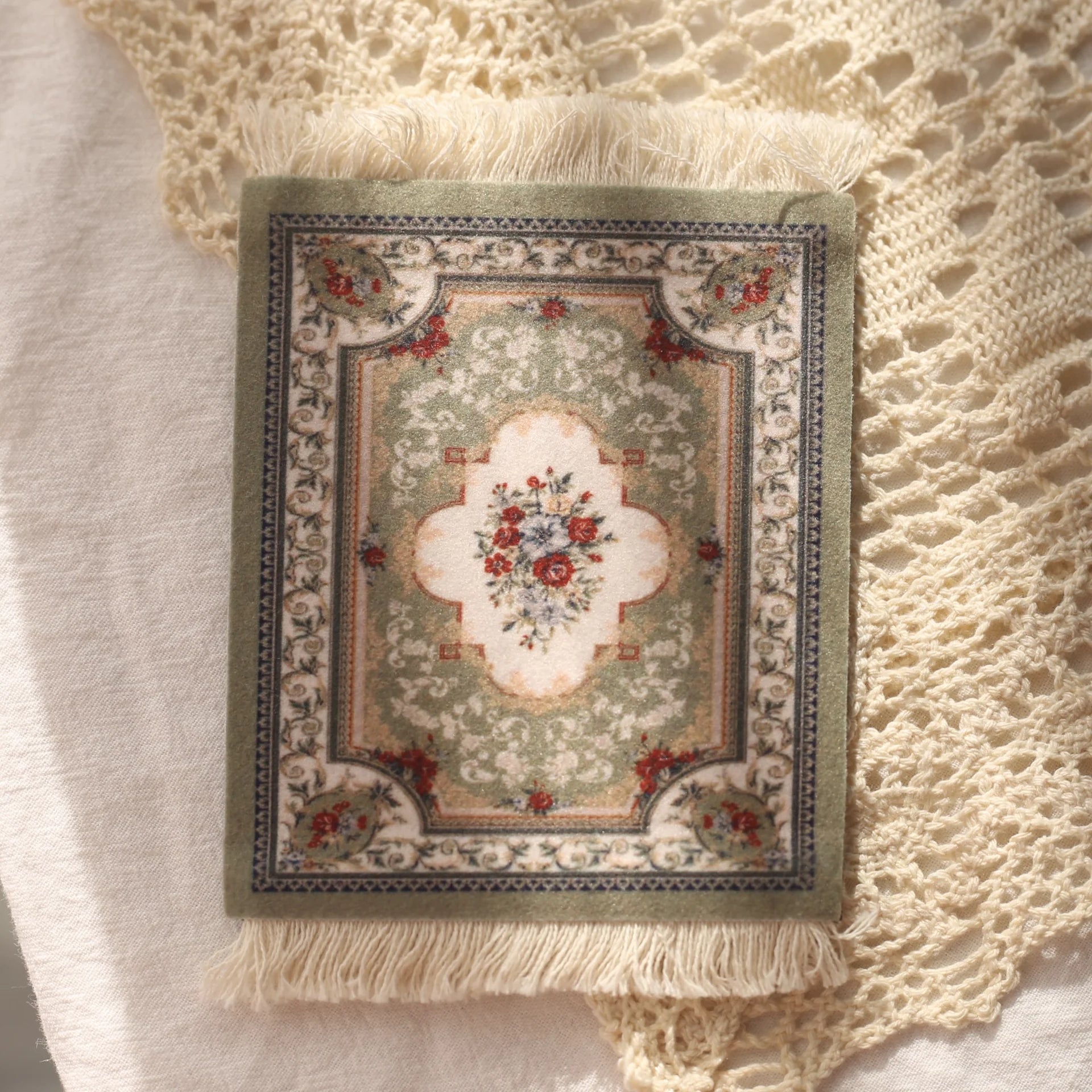 Persian Carpet Mouse Pad & Coasters: Vintage Elegance