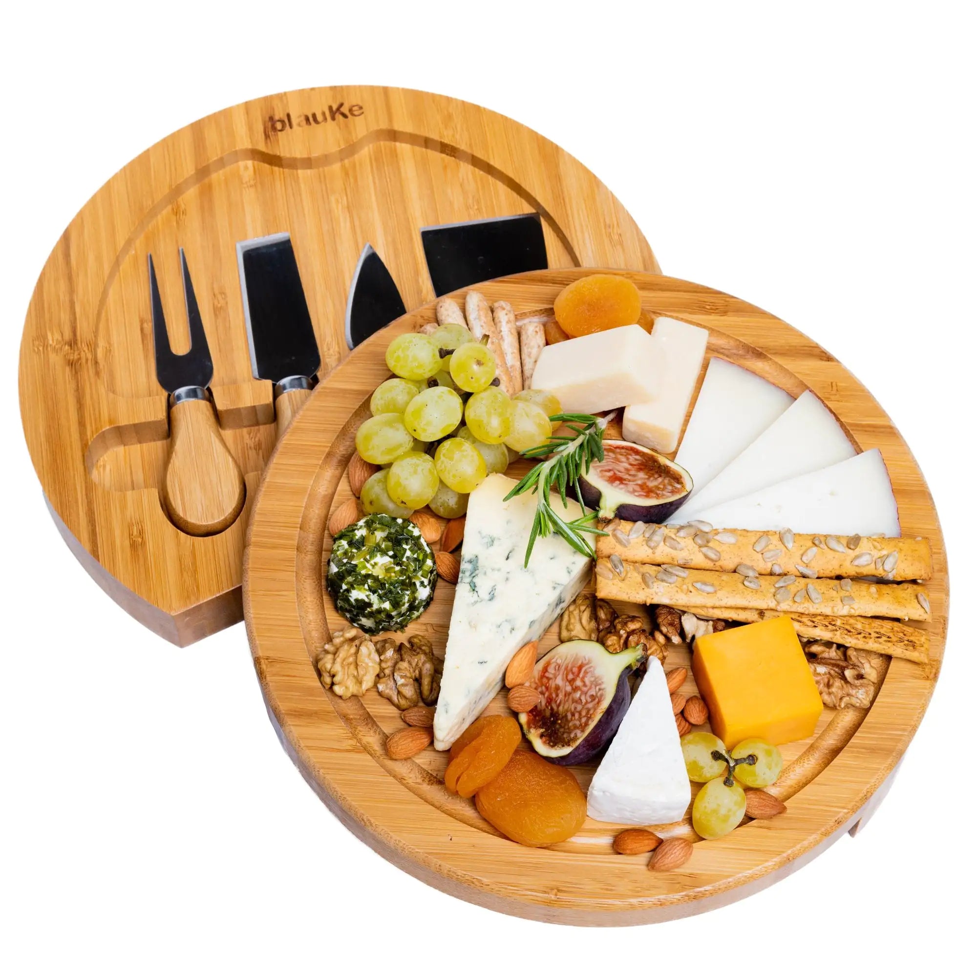 Swiveling Bamboo Cheese Board