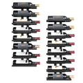 2-Set 8-Tier Metal Wall Wine Rack