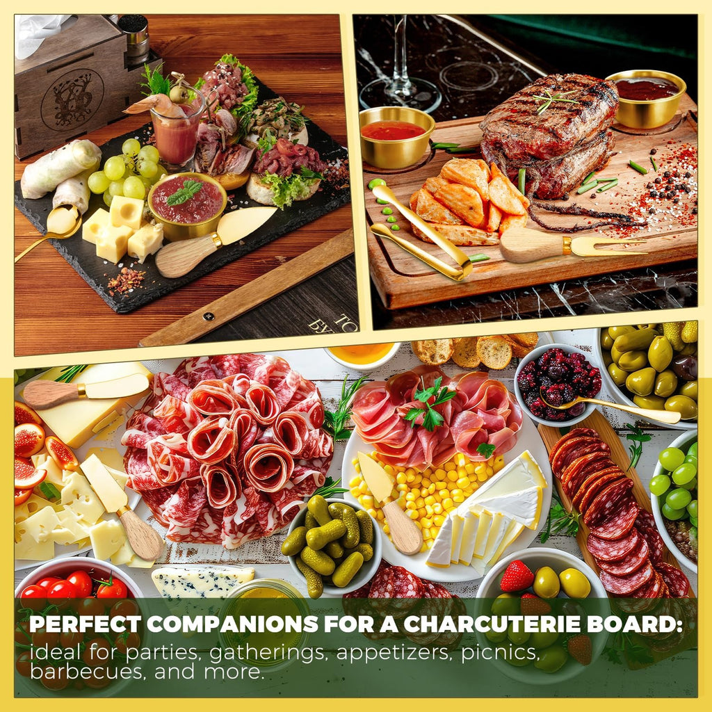 Gold Charcuterie Board Accessory Set