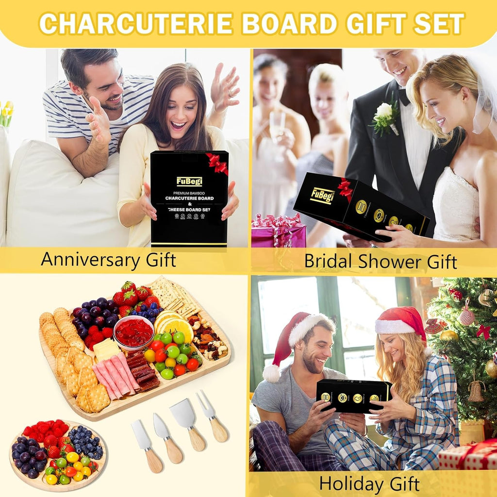 Bamboo Charcuterie Board with Lid