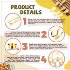 Gold Charcuterie Board Accessory Set