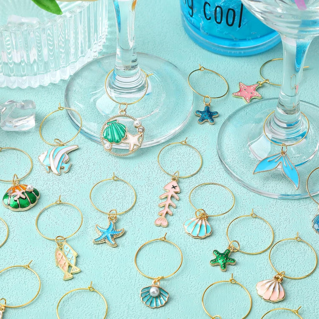 Coastal Breeze Wine Glass Charm