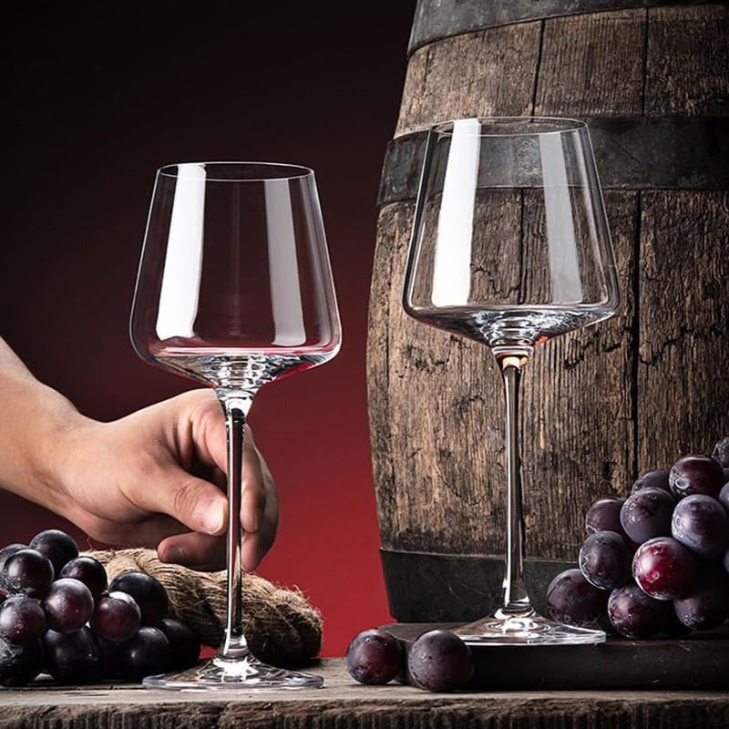 Burgundy Crystal Glass Wine Goblet