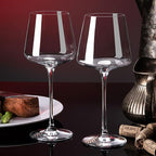 Burgundy Crystal Glass Wine Goblet