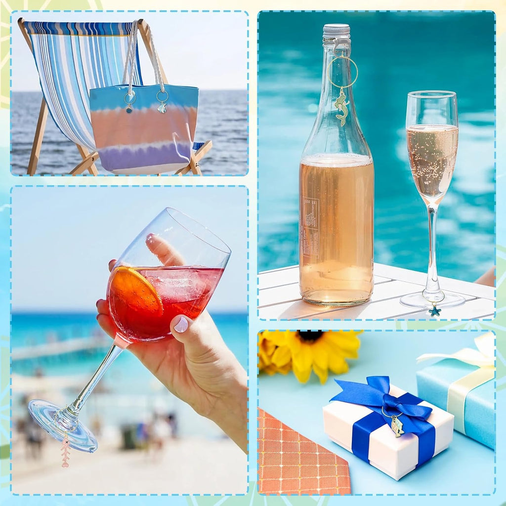 Coastal Breeze Wine Glass Charm