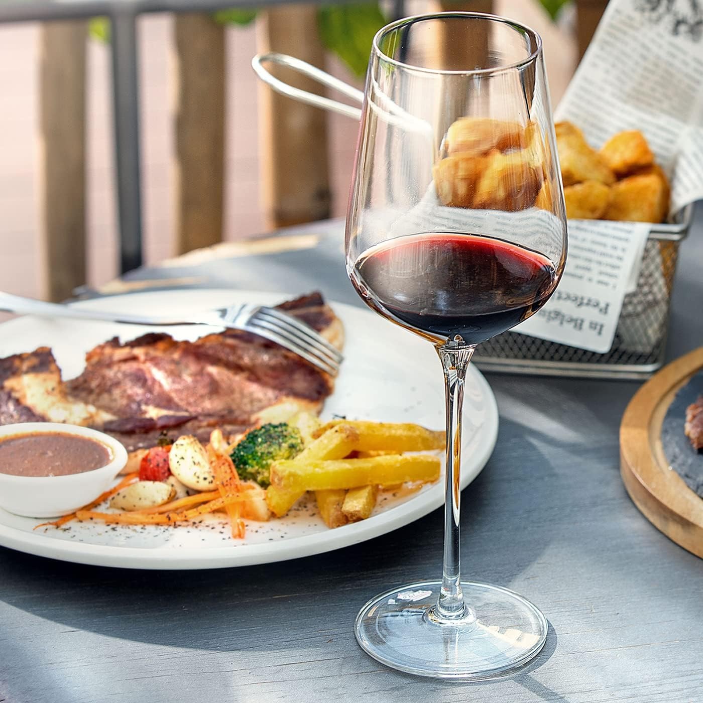 Crystal Wine Glasses Set