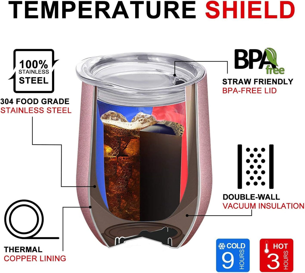 Stainless Steel Wine Glass Tumbler