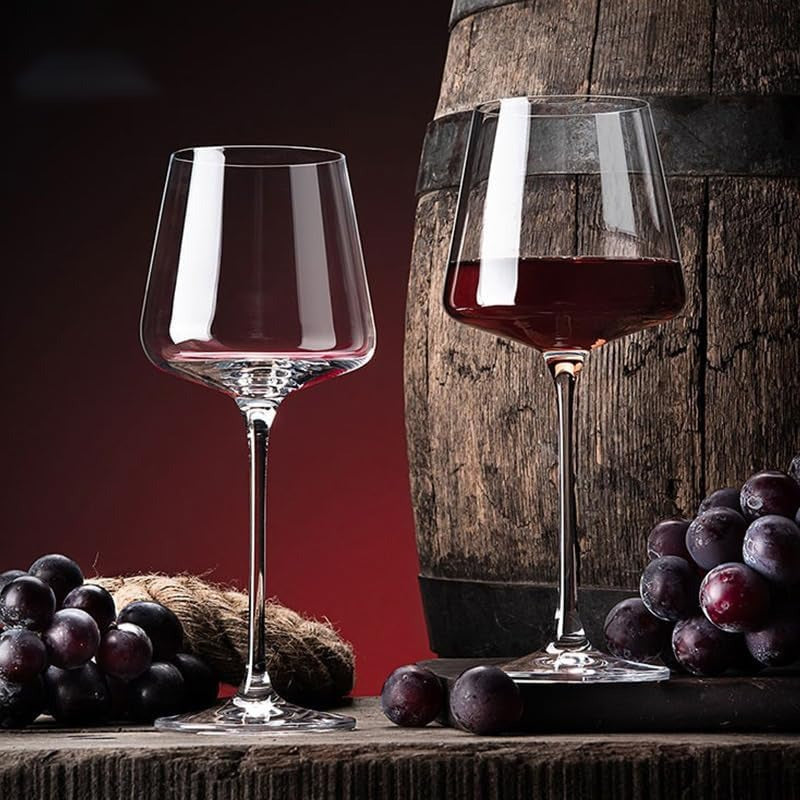 Burgundy Crystal Glass Wine Goblet