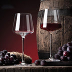 Burgundy Crystal Glass Wine Goblet
