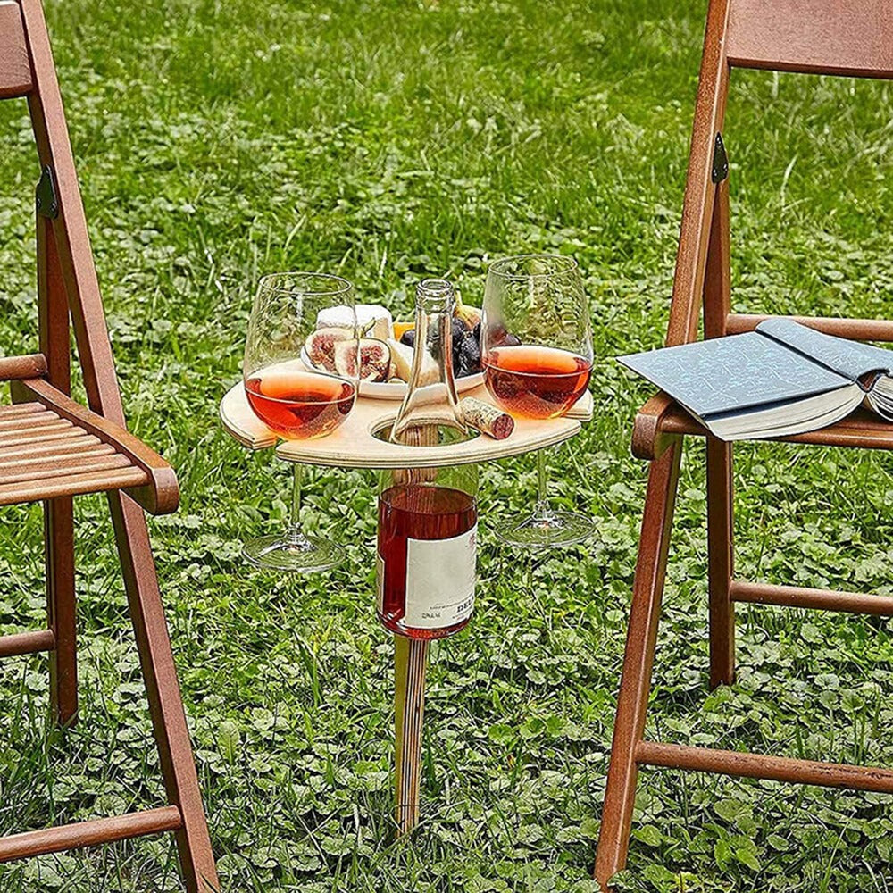 Artisan Folding Outdoor Wine Table
