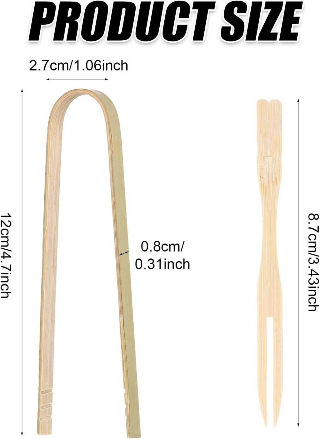 Disposable Bamboo Tongs & Forks