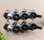 Metal Honeycomb Wine Rack - Iron Art Wine Holder