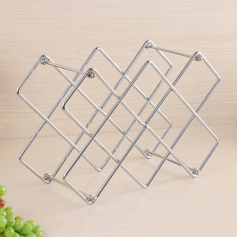 Metal Honeycomb Wine Rack - Iron Art Wine Holder