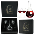 Mr and Mrs Wine Decanter Glass Set
