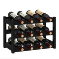 Bamboo Freestanding 12 Bottle Wine Rack