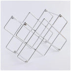 Metal Honeycomb Wine Rack - Iron Art Wine Holder